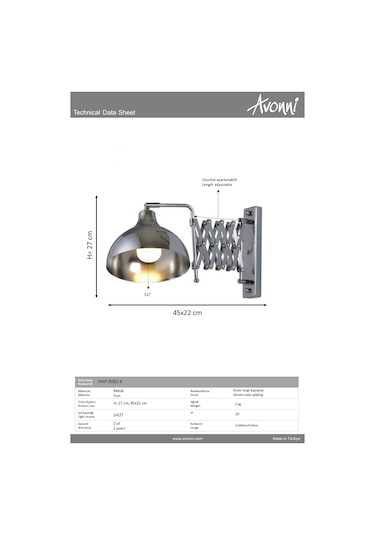 Krom Kaplama Aplik Avonni-hap-9082-k Krom