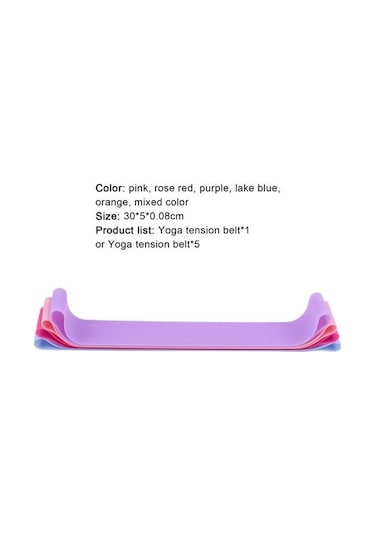 Pratik Direnç Bantları Yüksek Elastikiyet Kaymayı Önleyen Vücut Şekillendirme Pembe