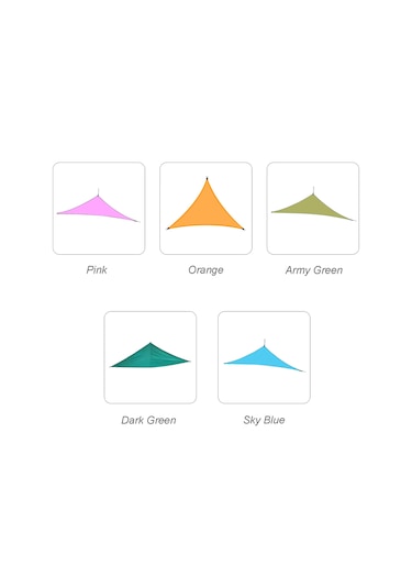 Hfambition 4x4x4m Koyu Yeşil Triangular Bahçe Gölgesi, Yağmurluk, 210t Poliester, Su Geçirmez, Rüzgar Dayanıklı, 3 Karabinerle Koyu Yeşil
