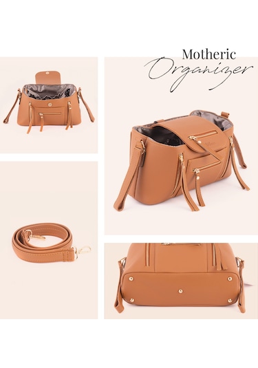 Motheric Bebek Arabası Organizer Çantası Taba