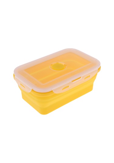 Homyl Katlanır Silikon Öğle Yemeği Kutusu Kase Bento 540ml-sarı 540ml Sarı Çok Renkli