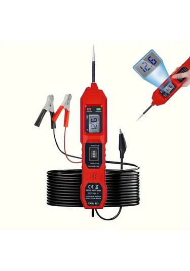 Xuweiwei Çok Fonksiyonlu Otomotiv Devre Test Cihazı Kırmızı 1 Adet Işık Göstergeli Araç Elektrik Sistem Test Aleti