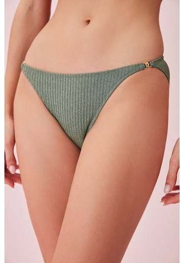 Suwen Yanı Detaylı Dokulu Bikini Alt Sb24475t1320