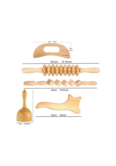 2 Adet Ahşap Lenfatik Drenaj Masajı Vücut Heykel Anti Selülit Maderoterapia Seti Kolombiyalı Ahşap Terapi Araçları Erkekler Kadınlar Için Jakfr9 Çok Renkli