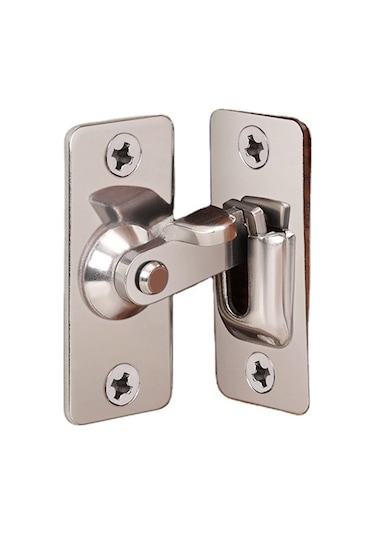 Paslanmaz Çelik 90 Derece Dik Açılı Kapı Kilidi Mandalı