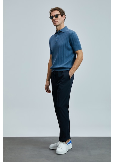 Lufian Glen Smart Erkek Chino Pantolon Slim Fit Lacivert Lacivert 111190336100200 Lacivert