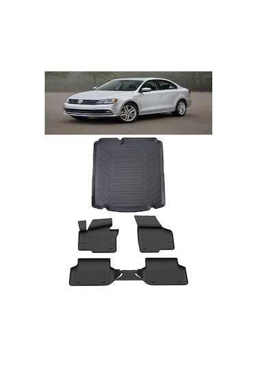 Sahler Volkswagen Passat B9 Variant 2024 Ve Sonrası 4.5d Paspas Rizline 3d Bagaj Havuzu Set