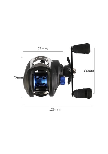 Homyl Baitcasting Reel Süper Kompakt 8kg Max Sol-el Sol El Çok Renkli