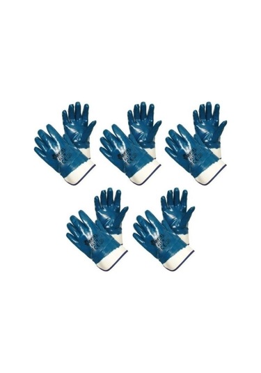 Nalburkent Bay-el El170 Nitril Kaplama İş Eldiveni 10 Beden Petrolcü Sıvacı 5 Çift