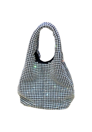 Jinyulai Abiye Kadın Çantası - Gümüş Çok Renkli