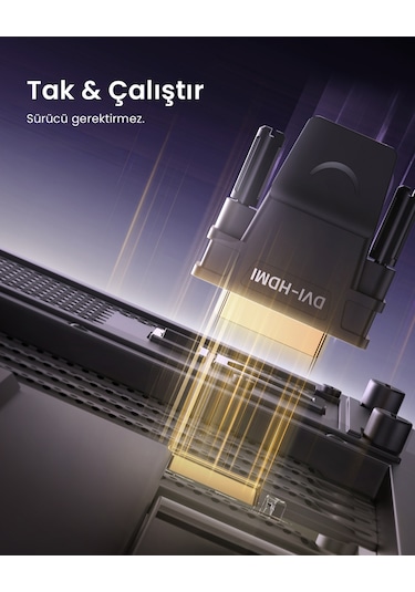 Ugreen Dvı To Hdmı Dönüştürücü Adaptör, 20124