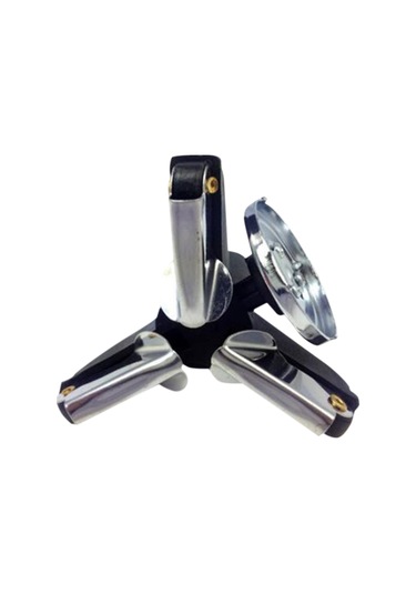 Neevoyu Kamp Stoku Folding Transfer Head: Çelik Tripod Ayaklı, İçinçevirici Bağlantı, Taşınabilir Kamp Stovu Aksesuarı Siyah Siyah