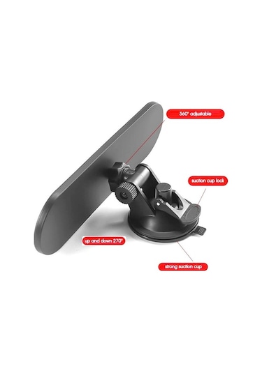 Tongxida Czc-220 Araba Vantuz Büyük Görüş Düz Dikiz Aynası Mavi Ayna