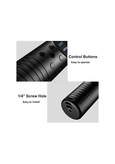 Andoer Rgb El Led Video Işık Tüpü Siyah Siyah