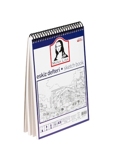 Monalisa Eskiz Defteri Telli A5 120 Gr 50 Yp Mn13-5 Lacivert
