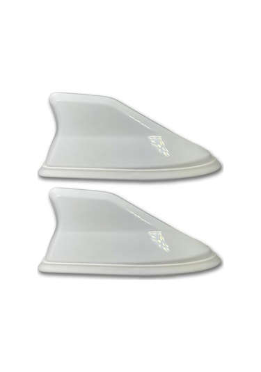 Carsihan Çarşıhan Oto Balık Sırtı Anten Elektrikli Köpekbalığı Beyaz