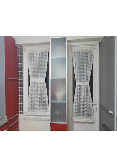 Çubuklu Briz Perde Kapı Ve Camlar Için Büzgülü Briz Tül Perde. (359696083)
