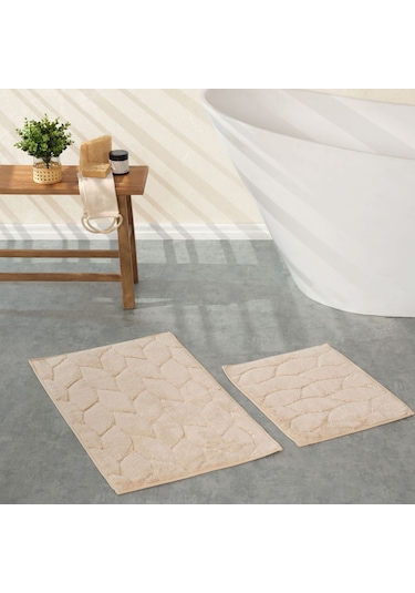 Karaca Home Elegant Vizon Paspas Set 50x40 cm 50x80 cm Vizon