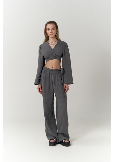 Atina Antrasit Müslin Takım Natural