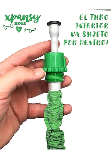 Yüksek Basınçlı Bahçe Sulama Araç Yıkama Hortumu Yeşil 7.5 Metre