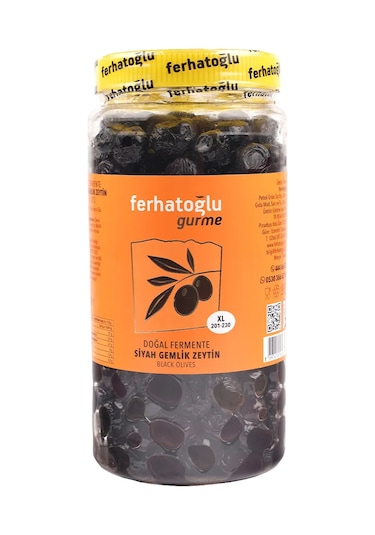 Ferhatoğlu Siyah Gemlik Zeytini 1 KG