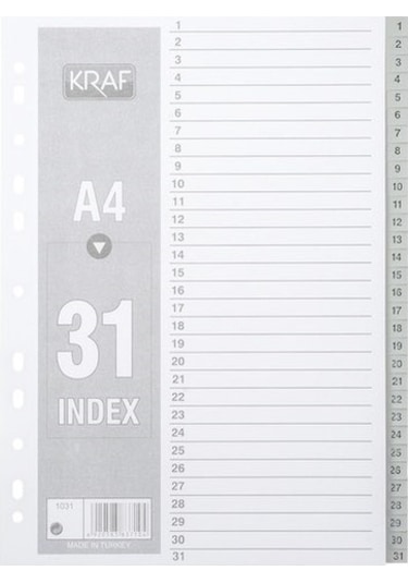 Kraf Separat& Xd6 R 1031 1-31 Rakam 8 Adet