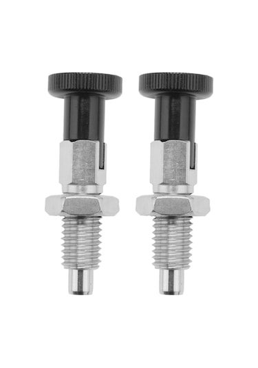 Hha 2x M10 Paslanmaz Çelik Kendinden Kilitleme Endeksi Piston Pimi, Bölme Kafası Için Kendinden Kilitleme Fonksiyonlu