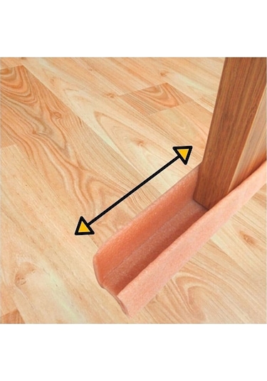 5 Adet Beyaz Kapı Altı Geçmeli Soğuk Hava Önleyici Süngeri