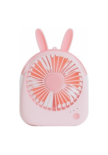 Wt-f14 1200 Mah Köpek Şekli 3 Hızlı Kontrollü Mini Taşınabilir Fan Beyaz 4905 Pembe
