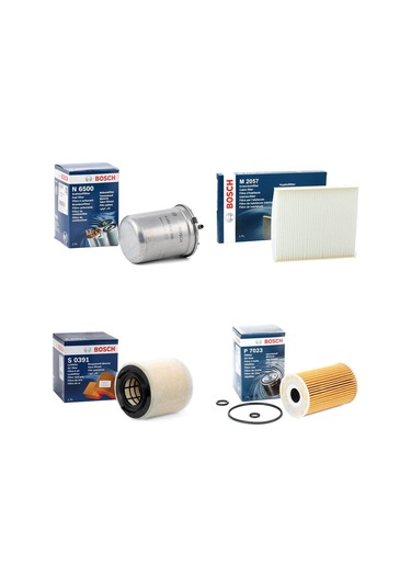 Volkswagen Polo 1.6 Tdı 4'lü Filtre Seti 2009 - 2014 Bosch