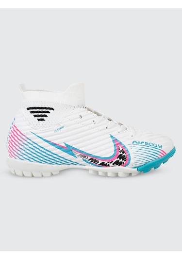 Civil Sport Erkek Çocuk Halı Saha Ayakkabı 31-35 Numara Beyaz-turkuaz Beyaz-turkuaz Beyaz - Turkuaz