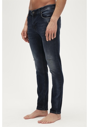 Bad Bear Xavier Jeans Indigo Mavi Erkek Denim Pantolon-indigo İndigo