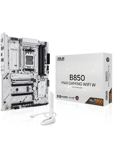 Asus B850 Max Gamıng Wıfı W Amd B850 Am5 Ddr5 8000 Dp Hdmı 3x M2
