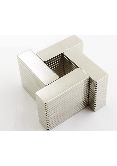 Neodyum Mıknatıs Dikdörtgen 30X10X2 Mm - 10 Adet