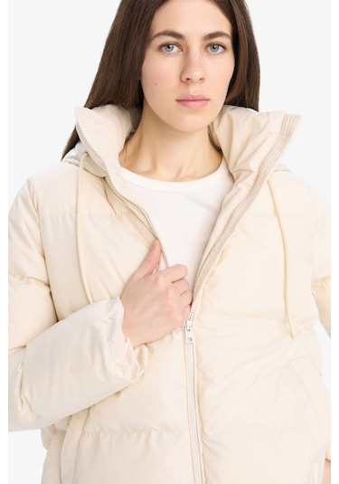 DeFacto Standart Fit Kapüşonlu Fermuarlı Cepli Şişme Mont E9592AX25SPBG414 Bej DeFacto Standart Fit Kapüşonlu Fermuarlı Cepli Şişme Mont E9592AX25SPBG414 Bej