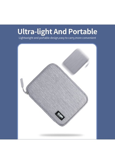 Novahub Bubm Mini Kablo Çantası - Usb, Kalem Saklama Gri, Aksesuarlar İçin Gri