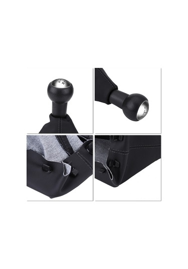 Shineyee Peugeot 307 308 607 608 Citroen C3 C5 İçin 5 Vitesi Değişim Kolu Koruma Kılıfı Seti - Pu Deri + Plastik Materyal, Kolay Kurulum