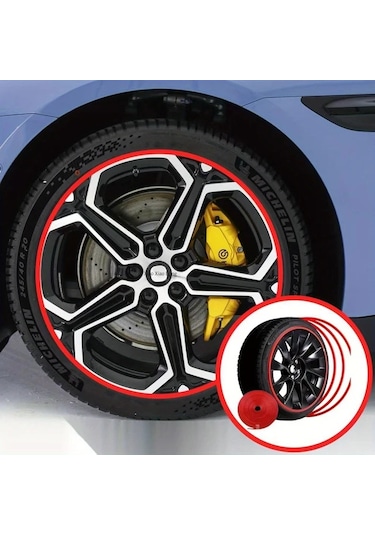 Willowhaven 1 Adet 8m Mavi Lastik Jant Koruma Şeridi, 9 Renk, Çarpışma Önleyici Dayanıklı