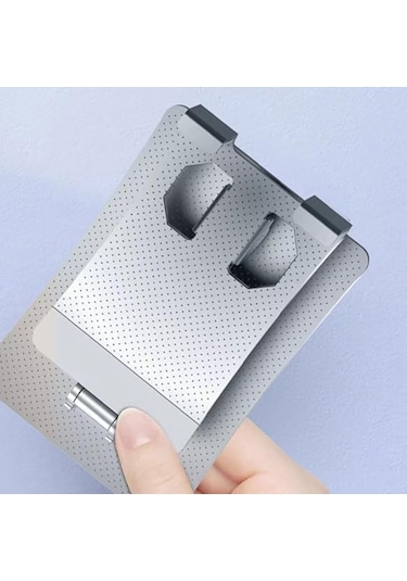 Metal Katlanabilir Telefon Tutucu Tablet Standı 360 Derece Dönen