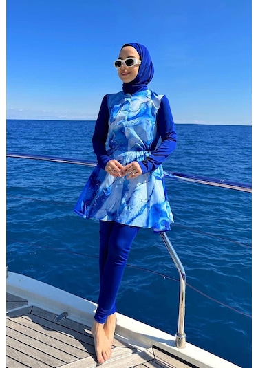 Kahijab Siena Tesettür Mayo - Mavi