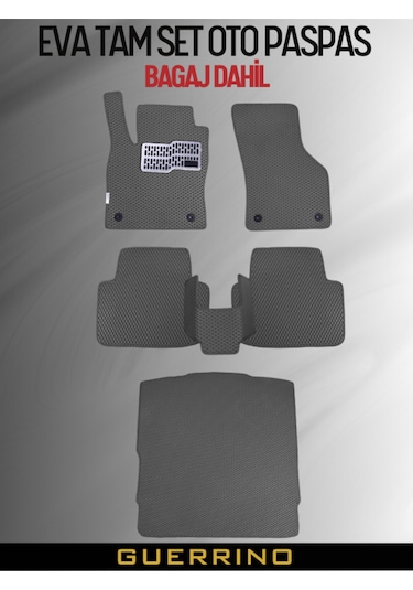 Renault-megane 4-sedan- 2016-2025 İçin Eva Ful Paspas Takımı Metal Topukluk Dahil