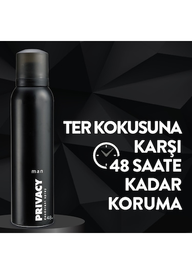 Privacy Man Erkek Deodorant Sprey 3 x 150 ML