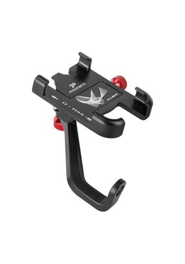 Promend Sjj-297e Dikiz Aynası Modeli Telefon Tutucu Evrensel Alüminyum Alaşımlı Elektrikli Bisiklet Dağı Siyah