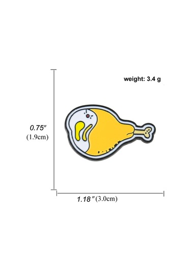 Homyl Sevimli Gıdalar Broşlar Pin Yaka Broş Iğneler Giysi Baget