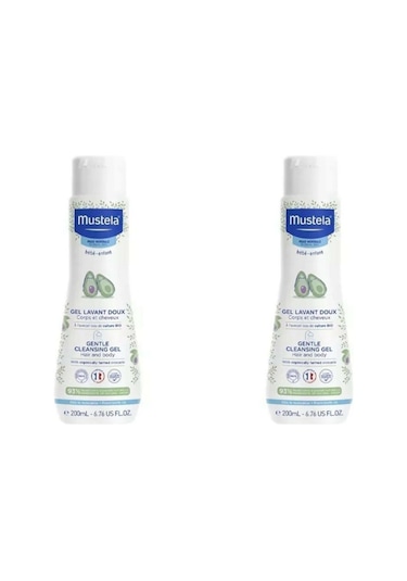 Mustela Gentle Cleansing Gel Saç ve Vücut Şampuanı 200 ml 2 Adet