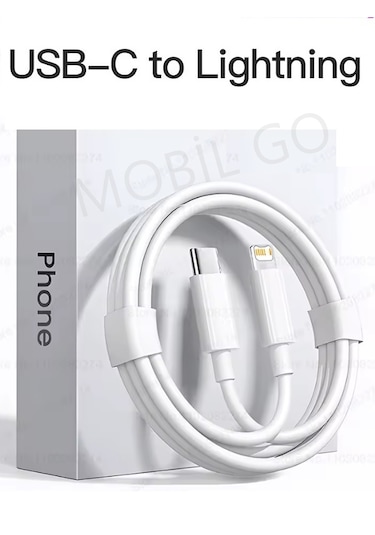 Apple iPhone 14 13 12 11 Serileri Uyumlu Hızlı Şarj Kablosu Usb c Lightning 1