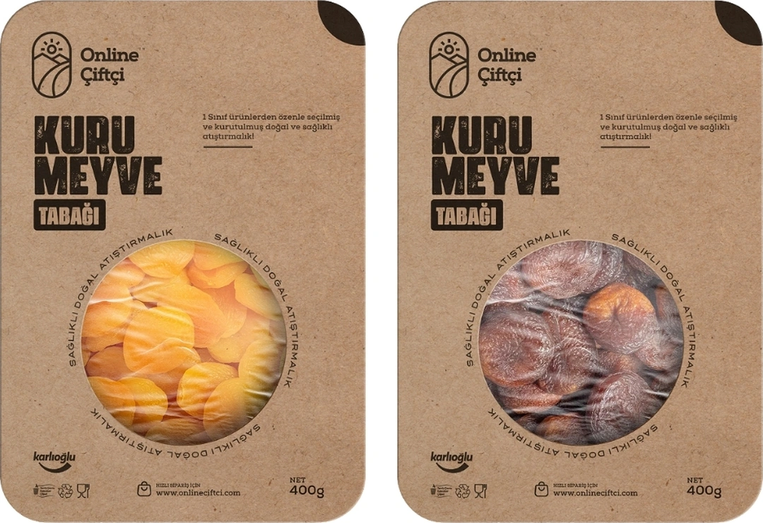 Online Çiftçi Sarı Kayısı 400 G + Günkurusu Kayısı 400 G