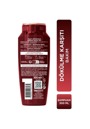 L'Oréal Paris Elseve Komple Direnç Dökülme Karşıtı Bakım Şampuanı 3 x 300 ML