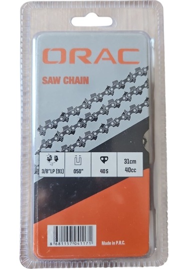 Kesik Zincir Orac 91 1.3 Mm, 20 Diş, Yuvarlak Ağız Dayanıklı Ve Pürüzsüz Kesim Performansı