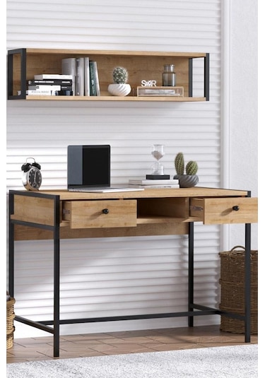 Decormet Pena Çalışma Masası Safir Meşe Çok Renkli